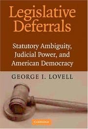 Tapa de Legislative deferrals
