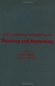 Tapa de The Cambridge handbook of thinking and reasoning