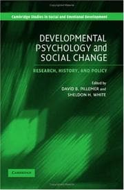 Tapa de Developmental psychology and social change