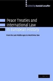 Tapa de Peace Treaties and International Law in European History