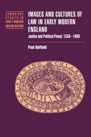 Tapa de Images and cultures of law in early modern England