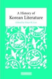 Tapa de A History of Korean Literature