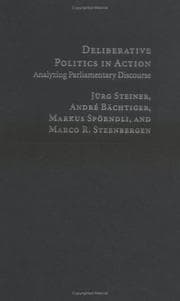Tapa de Deliberative Politics in Action