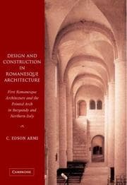 Tapa de Design and construction in Romanesque architecture