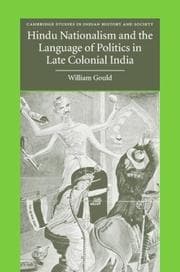 Tapa de Hindu nationalism and the language of politics in late colonial India