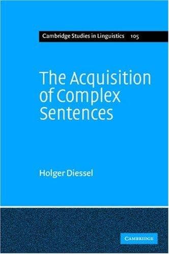 Tapa de The acquisition of complex sentences