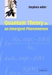 Tapa de Quantum Theory as an Emergent Phenomenon