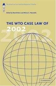 Tapa de WTO Case Law Of 2002
