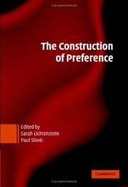 Tapa de The construction of preference