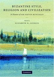 Tapa de Byzantine Style, Religion and Civilization