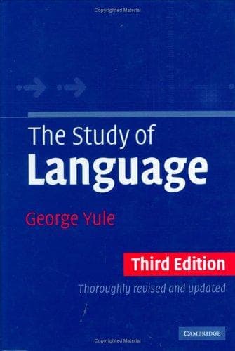 Tapa de The study of language