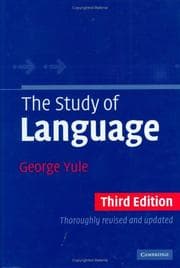 Tapa de The study of language