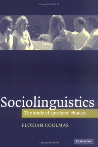 Tapa de Sociolinguistics