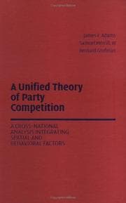 Tapa de Unified Theory of Party Competition