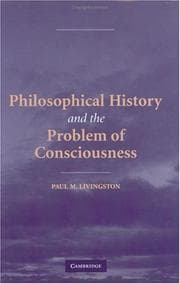 Tapa de Philosophical History and the Problem of Consciousness