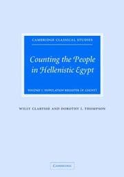 Tapa de Counting the people in Hellenistic Egypt