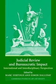 Tapa de Judicial review and bureaucratic impact