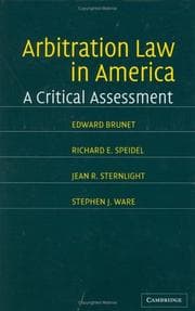 Tapa de Arbitration law in America