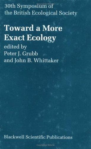 Tapa de Toward a More Exact Ecology