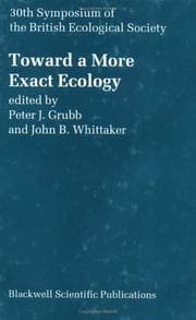 Tapa de Toward a More Exact Ecology