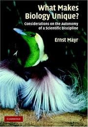 Tapa de What Makes Biology Unique?
