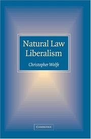 Tapa de Natural law liberalism