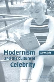 Tapa de Modernism and the culture of celebrity