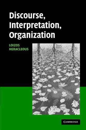 Tapa de Discourse, Interpretation, Organization