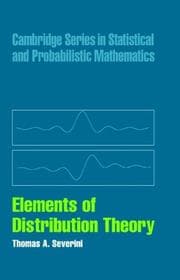 Tapa de Elements of Distribution Theory (Cambridge Series in Statistical and Probabilistic Mathematics)