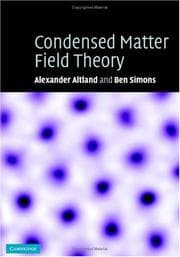 Tapa de Condensed matter field theory