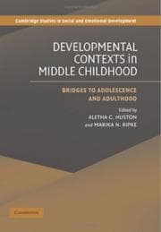 Tapa de Developmental contexts in middle childhood