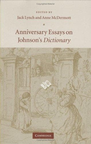 Tapa de Anniversary Essays on Johnson's Dictionary