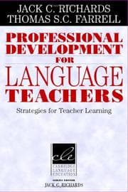 Tapa de Professional development for language teachers