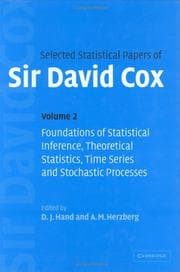 Tapa de Selected Statistical Papers of Sir David Cox