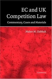 Tapa de EC and UK competition law