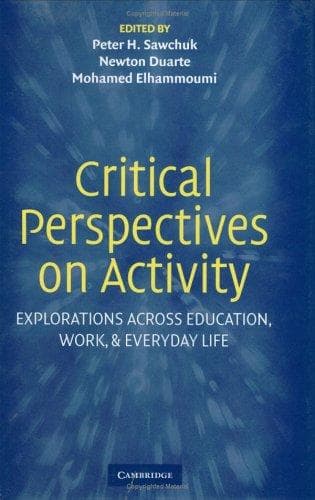 Tapa de Critical perspectives on activity