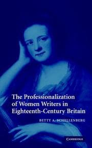 Tapa de The professionalization of women writers in eighteenth-century Britain