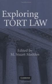 Tapa de Exploring tort law