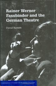 Tapa de Rainer Werner Fassbinder and the German Theatre (Cambridge Studies in Modern Theatre)