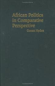 Tapa de African politics in comparative perspective