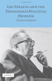Tapa de Leo Strauss and the theological-political problem