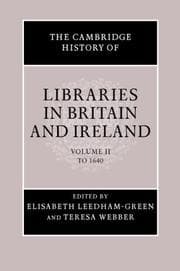 Tapa de The Cambridge History of Libraries in Britain and Ireland 3 Volume Set (The Cambridge History of Libraries in Britain and Ireland)