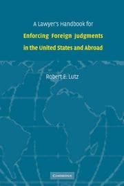 Tapa de A Lawyer's Handbook for Enforcing Foreign Judgments in the United States and Abroad