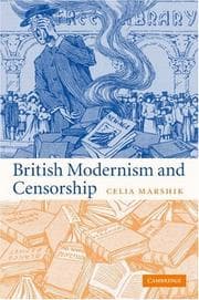 Tapa de British Modernism and Censorship