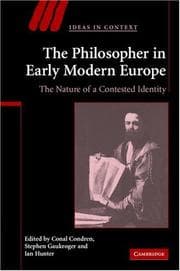 Tapa de The philosopher in early modern Europe