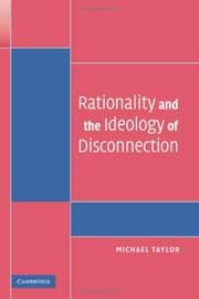 Tapa de Rationality and the Ideology of Disconnection (Contemporary Political Theory)