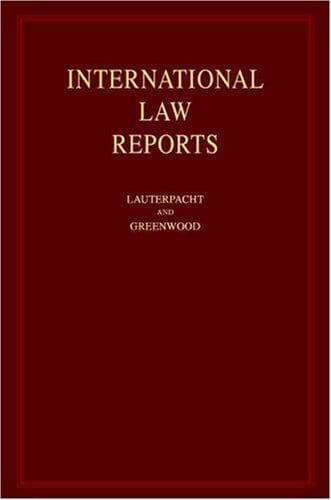Tapa de International Law Reports