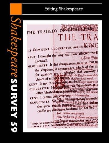 Tapa de Shakespeare Survey 59