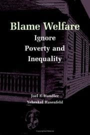 Tapa de Blame welfare, ignore poverty and inequality