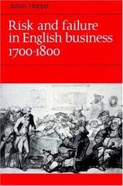 Tapa de Risk and Failure in English Business 17001800